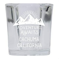 Cachuma California Suvenir Laserski uređen kvadrat Osnovna alkoholna pića Shot Avantura Avantura čeka