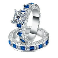 Bidobibo dijamantni prsten izvršava se spomen u znak za angažman za vjenčanje nakit dodaci poklon obećava prstenove za svoj poklon za majci supruga djevojka djevojke