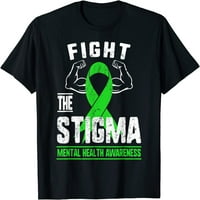 Borite se sa stigmim sviješću o mentalnom zdravlju Depresija Anksioznost majica Koznog okruglog vrata