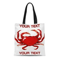 Platno torba morska hrana crvena rakova hrane Chef Cook servis BBQ za ponovni torbi za ponovnu upotrebu Trgovine namirnicama