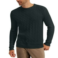 Club Room Muški kabelski pleteni pamučni džemper u Pine Grove Green-XL