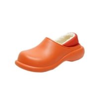 Ženske cipele Ženska zimska čvrsta gležnja kratki bootie vodootporna obuća tople cipele narančasta