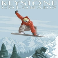 Keystone, Kolorado, Snowboarder skakanje