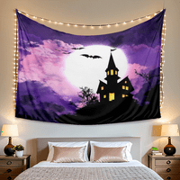 Halloween tapiserija, bat grobnica zidna tapiserija, za spavaću sobu dnevni boravak Zidni dekor, 406
