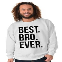 Najbolji relativni mens crewneck pulover duks svjetski najkusniji brat rođendan za rođendan