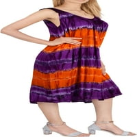 Uvala Ženska plus veličina Flowy House haljine haljine 1x- bobica narandžasta-ac1056