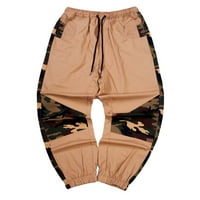Duge pantalone za muškarce Kućni ljubinici Ležerne prilike Casuflage Elasticne ploče Tie pantalone Lounge