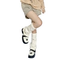 SUNISERY ženske noge toplije djevojke toplo križanje visoke zimske pletene kukičane cipele čarape za