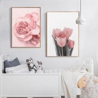 HonRane platno slikanje cvijeće tulip line slika Art Poster Zidna dekoracija dnevne sobe