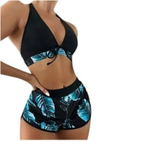 Pogorska kostimu za ženska dozvola za prodaju Žene Solid Bikini remen Bikini Deep V Sexy Split kupaći