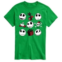 Noćna mora prije Božić - Jack Božićna mreža - Muška grafička majica kratkih rukava