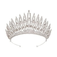 Bridal Crown Headwear Diamond-Marded Crown Vjenčana mladenka Kruna Atraktivna glava za glavu Elegantna