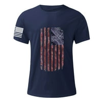 Muška majica Dan neovisnosti Ležerna Američka zastava Ispiši majicu kratke rukave