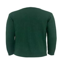 TENMI MAN Cardigan džemper dugme za pletene dugih rukava dugih rukava Comfy Cardigani rade zeleni m
