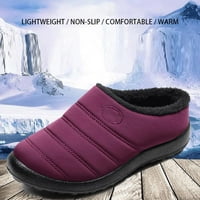 Huanledash Žene Jesenski zimski vodootporni papuče velike veličine Niske pete Neklizne cipele