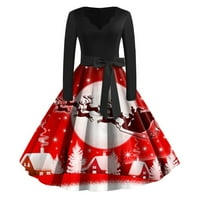 Outfmvch cvjetna haljina crvena haljina Vintage rep haljine čajne zabavne haljine vjenčana haljina za