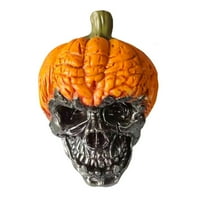 Pumpkin lull ornament Ghost povećajte atmosferu Prijenosni horor lubanje bundeve ukras za Noć vještica sintetička smola br