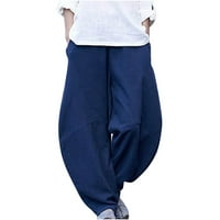 Duge pantalone za žene Žene Ležerne prilike sa slobodnim baggijskim džepom modne repute pantalone Količine