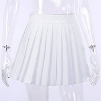 Xiuh Flowy suknja ženska simpatična suknja tanka kratka bočna patentna patentna suknja Ljetne suknje