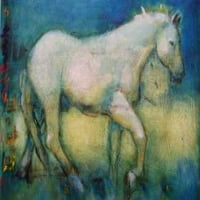 Bijeli konjski poster Ispis Kate Hoffman