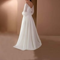 SHLDYBC Bijele haljine za žene vjenčani partijski zabava elegantna čipka plus veličina bijela haljina