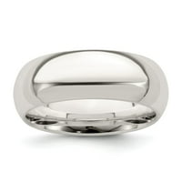 Bijeli sterling srebrni prsten za vjenčanje udobnost