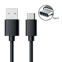 USB C kabel, 4FT brzi kabel za punjenje za Motorola RAZR - Crna