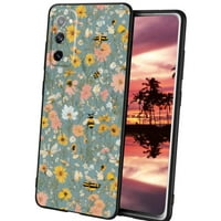 Floral-Bee-Garden-Designs - telefon, deginirani za Samsung Galaxy S Case Muške žene, fleksibilan silikonski udarci otporni na Samsung Galaxy S20