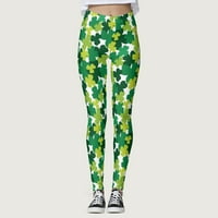 Ženska odjeća Ženska odjeća Ženska jastučića Sretno Zelene hlače Ispiši gamaše hlače za joge trčanje