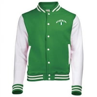 Nadpormovi SUP Nigerija Varsity jakna, zelena i bijela - velika