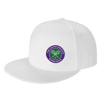Cepten muški i ženski hip hop moda sa Wimbledon teniskom prvenstvom logotipom podesivim bejzbol ravnim računom za bajku crna