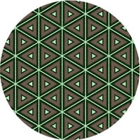 Ahgly Company u zatvorenom okruglom okruglom lješnjakom zelenim prostirkama zelene površine, 8 '