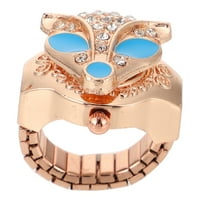 Dijamantni prsten za uljepšavanje gledamo modnu ličnost ukrasni sat prsta
