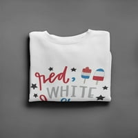 Crvena, bijela i plava dukserica - MIMage by Shutterstock, ženska XX-velika