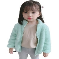 CODUOP TODDLER Baby Kids Girls Fleece Full Zip up jakna s kapuljačom kaput od kaputa 0-5t