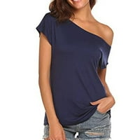 Košulje za žene Trendy Off ramena vrhovi kratkih rukava Slobodne ljetne bluze Thirts