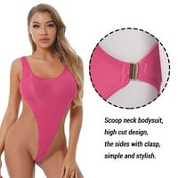 Ženski kupaći kostim visoki rez Thong bodionici Donje rublje jednodijelno kupaće kupaće kostim