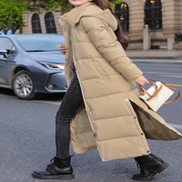 Ženska zima preko koljena koji se može ukloniti sa kapuljačom Maxi duge puffer niz jaknu