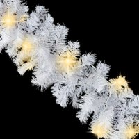 Fyydes božićni vijenac sa LED svjetlima 787,4 bijela, bijela