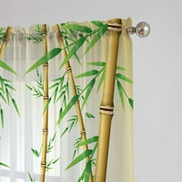 Avamo 2panels Curtains Pocket Sheer Voile Početna Dekor Moderne zavjese za dnevnu sobu Stil Stil E W: