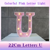 LED lampica, svjetlost ružičasta sjajnim slovom od lakih signala sa sijalicama za noćne svjetlo djevojke