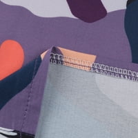 Ženski vrhovi ženski V-izrez kratkih rukava Grafički grafički otisci Dame Thirts Pocketne košulje za žene Multicolor S