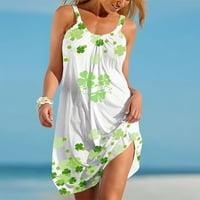 Žene ljetne haljine bez rukava bez rukava Spring Beach Tank sandresses Ležerna ljetna mini haljina