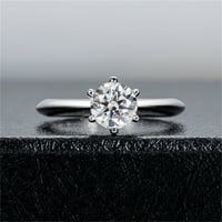 1 2 3ct Si Prong Solitaire Moissite Prsten, D Color Lab Creative Diamond za vjenčanje Obećaj Ring
