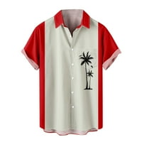 Zodggu Prodaja Havajske košulje za muškarce Otvaranje ovratnika zaklonjene bluze Labavi Ležerne prilike