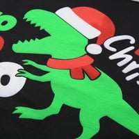 Slušajte Witch Božić Pijamas Plaid Holiday Sleep Bage Slatka dinosaurus Ispis hlače s dugim rukavima