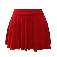Wendunide haljine za žene, ženska laskavka bluza vidi - kroz suknju za poprsje crvena