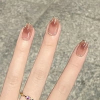 Jelly Effect Elegantska preša na noktima Jedinstveni trendi dekor za nokte za noktne umjetničke starter početnike ljepilo