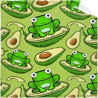 Zelena žaba i pokrivač od avokada Super mekane flanelne ćebe za kauč na razvlačenje za dnevne sobe bacanje