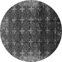 Ahgly Company u zatvorenom okruglu okruglog orijentalnih sivih prostirki industrijskih područja, 3 'krug